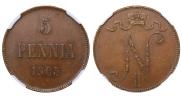 5 pennia 1905 year