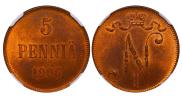 5 pennia 1906 year