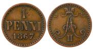 1 penni 1867 year