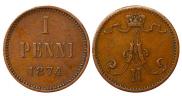 1 penni 1874 year