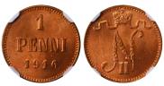 1 penni 1916 year