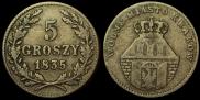 5 groszy 1835 year