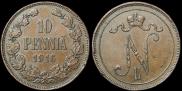 10 pennia 1916 year