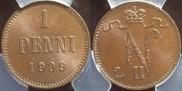 1 penni 1909 year
