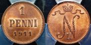 1 penni 1911 year