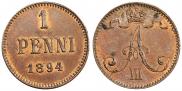 1 penni 1894 year