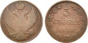 3 grosze 1839 year