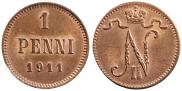 1 penni 1911 year