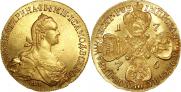 10 roubles 1776 year