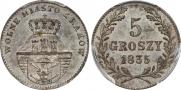 5 groszy 1835 year