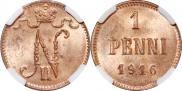 1 penni 1916 year