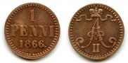 1 пенни 1866 года