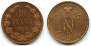 10 pennia 1898 year