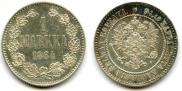 1 markka 1864 year