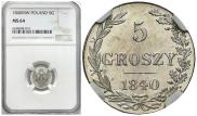 5 groszy 1840 year
