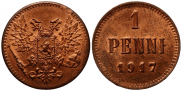 1 пенни 1917 года