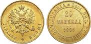 20 markkaa 1891 year