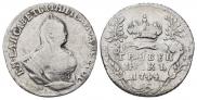 Grivennik 1744 year