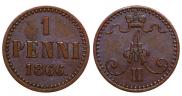 1 пенни 1866 года
