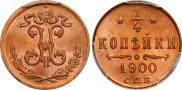 1/4 kopeck 1900 year