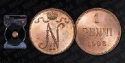 1 penni 1908 year