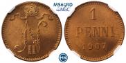 1 penni 1907 year