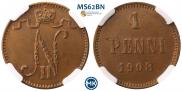 1 penni 1908 year
