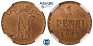 1 penni 1913 year