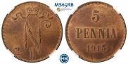 5 pennia 1915 year