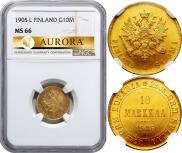 10 markkaa 1905 year