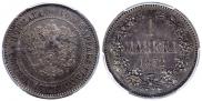 1 markka 1872 year