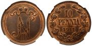 10 pennia 1911 year