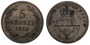 5 groszy 1835 year