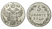 5 groszy 1829 year