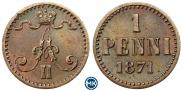 1 пенни 1871 года
