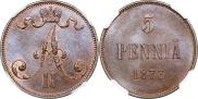 5 pennia 1873 year