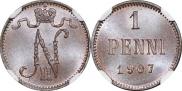1 penni 1907 year