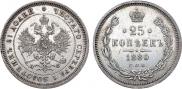 25 копеек 1880 года