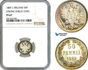 50 pennia 1889 year