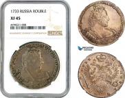 1 rouble 1733 year