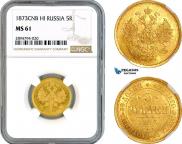 5 roubles 1873 year