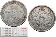 30 копеек - 2 злотых 1834 года