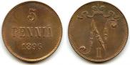 5 pennia 1896 year