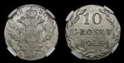 10 groszy 1830 year