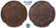 10 pennia 1865 year