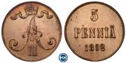 5 pennia 1892 year