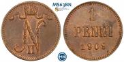 1 penni 1909 year
