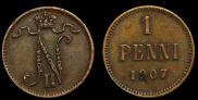 1 penni 1907 year