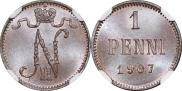 1 пенни 1907 года