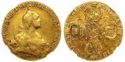 10 roubles 1768 year